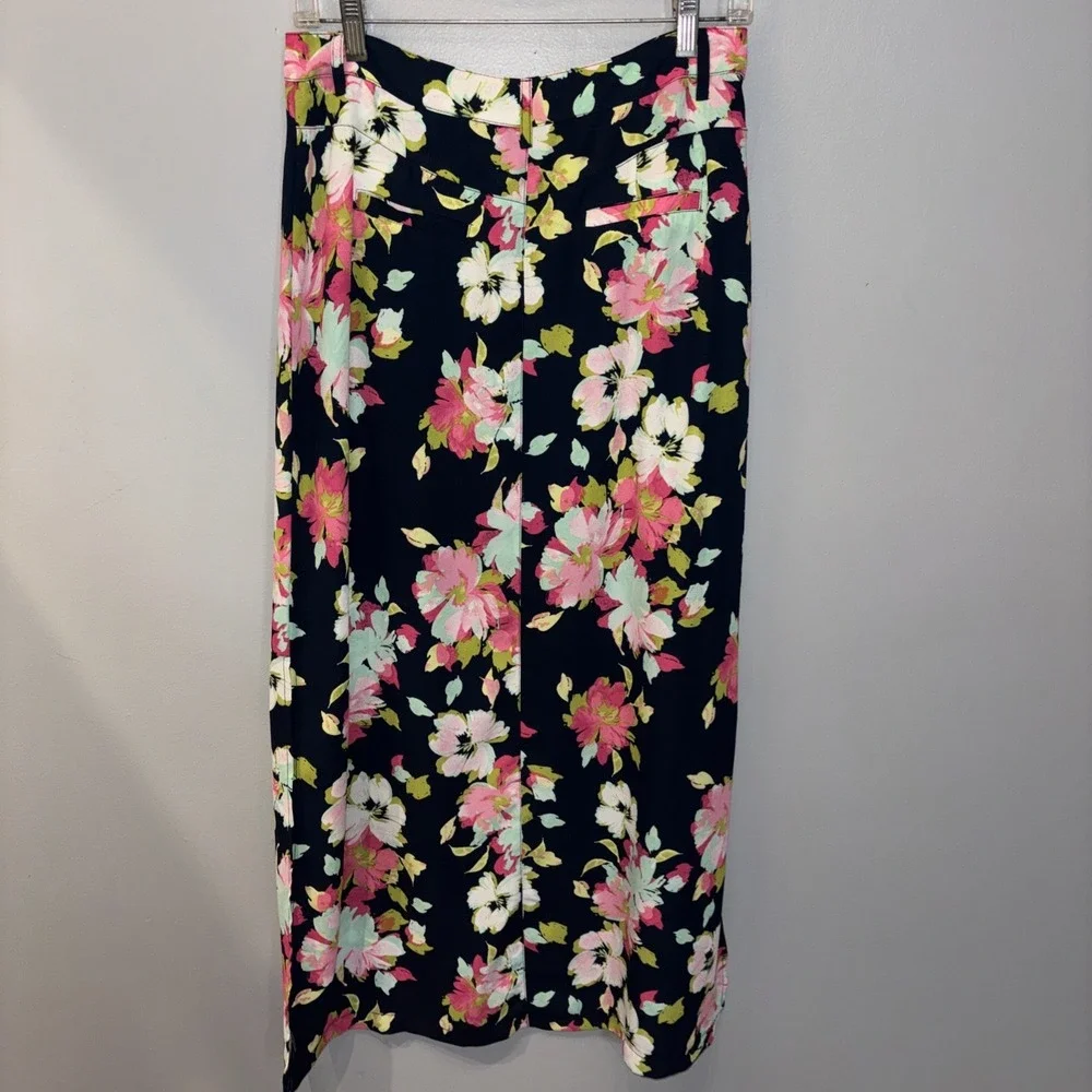Kut From The Kloth Mindy Spring Floral Maxi Skirt Vacation Resortwear Size 6P‎